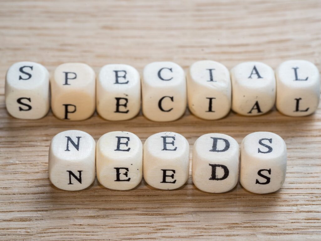 Most common types of special needs
