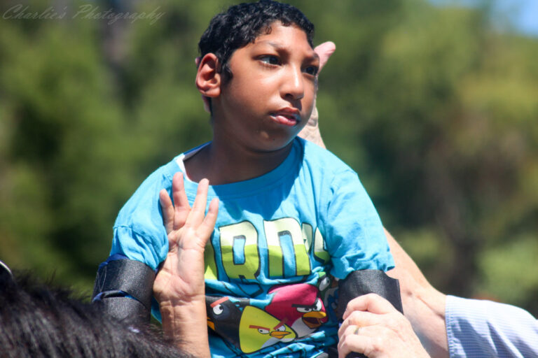 Jaden sitting on a horse