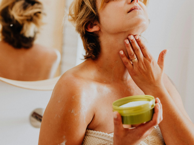 Woman taking time for herself as part of a self-care routine